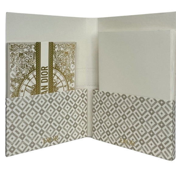 Christian Dior Gold and White Stationery Set - Picture 7 of 10